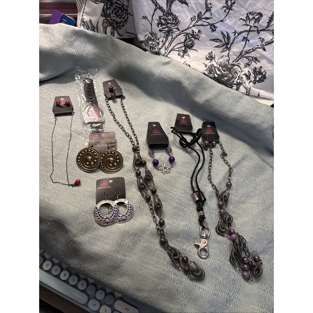 Paparazzi 12 piece lot earrings necklaces bracelets coatume jewelry NIP
